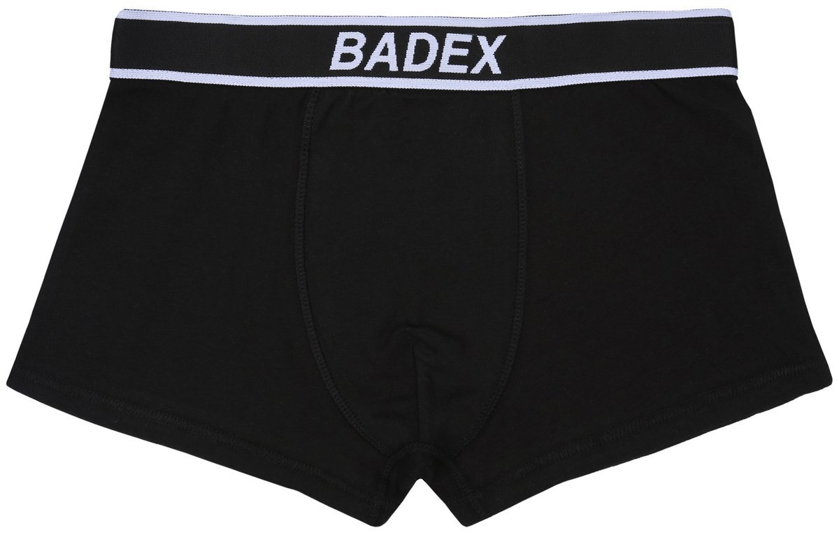 Czarne, męskie, bawełniane bokserki BADEX XL