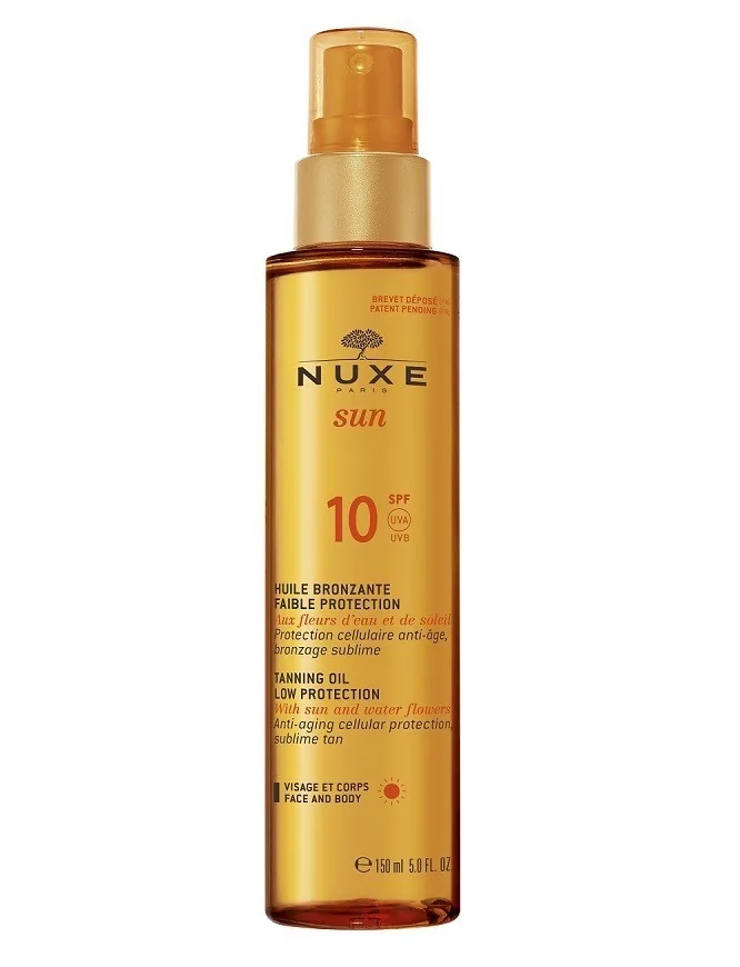 Nuxe Sun SPF10 - brązujący olejek do opalania w sprayu 150ml