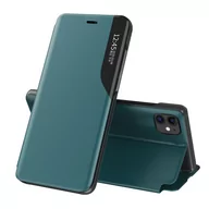 Etui i futerały do telefonów - Hurtel Eco Leather View Case elegancki futerał etui z klapką i funkcją podstawki iPhone 13 Pro zielony - miniaturka - grafika 1