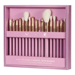 Many Brushes x Monika John Makeup Zestaw 17 ekskluzywnych pędzli do makijażu - Pędzle do makijażu - miniaturka - grafika 1