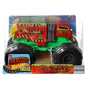 Samochody i pojazdy dla dzieci - Hot Wheels Monster Truck 1:24 Will Tragh It All JDR17 - miniaturka - grafika 1