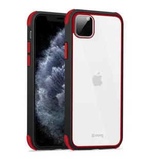 Crong Trace Clear Cover - Etui iPhone 11 Pro (czarny/czerwony) - Etui i futerały do telefonów - miniaturka - grafika 1