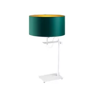 Lampy stojące - LYSNE, lampka nocna ALASKA GOLD, zieleń butelkowa ze złotym wnętrzem - miniaturka - grafika 1