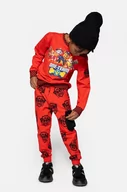 Spodnie i spodenki dla chłopców - Coccodrillo spodnie dresowe dziecięce kolor czerwony wzorzyste - miniaturka - grafika 1