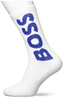 Skarpetki męskie - BOSS Męskie skarpety Qs Rib Logo Cc Short_Socks, Open White112, 39-42 EU - miniaturka - grafika 1