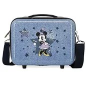 Kosmetyczki, organizery i kuferki - Disney Minnie Style Neceser Adaptable Obudowa na messenger Niebieski 29x21x15 cms Sztywny ABS 9,14L 0,6 kg, niebieski, Neceser, kosmetyczka z paskiem na ramię - miniaturka - grafika 1