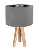 Lampy stojące - Macodesign Lampa stołowa Pepitka 020s-002, szara, 60 W - miniaturka - grafika 1