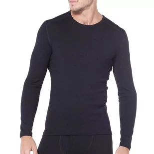 Koszulka Icebreaker Merino 260 Tech Long Sleeve Crewe Thermal Top 1043710011 - czarna - Koszulki męskie - miniaturka - grafika 1