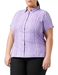 Koszulki i topy damskie - Regatta Damska koszulka Mindano VI, pastelowa fioletowa w kratkę, 8 - grafika 1