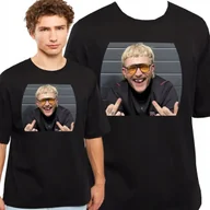 Koszulki męskie - KOSZULKA JOOST KLEIN JAKOŚĆ BAWEŁNA T-SHIRT PREZENT RAP S 3384 CZARNA - miniaturka - grafika 1