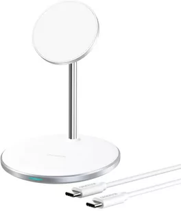 Choetech ładowarka bezprzewodowa Qi 15W do iPhone i AirPods uchwyt magnetyczny kompatybilny z MagSafe srebrny (T581-F) T581-F - Ładowarki do telefonów - miniaturka - grafika 1