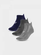 Skarpetki męskie - Męskie skarpetki treningowe (3-pack) 4F 4FWMM00UFSOM137 - multikolor - miniaturka - grafika 1