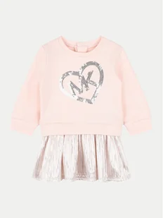 MICHAEL KORS KIDS Sukienka codzienna R30132 Różowy Regular Fit - Sukienki i spódniczki dla dziewczynek - miniaturka - grafika 1