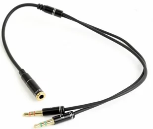 Gembird Adapter audio stereo 2x3.5mm minijack, 4PIN, 0.2m - Adaptery i przejściówki - miniaturka - grafika 2