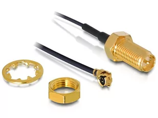 Delock Kabel antenowy RP-SMA - MHF(I-PEX) M/F U.FL-LP-068 35cm (HA-FR15-LP-E HA-FR15-LA-E) - Kable - miniaturka - grafika 2