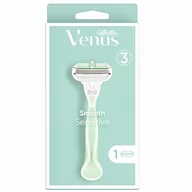 Maszynki do golenia i wkłady - Gillette Venus Smooth Sensitive maszynka do golenia + wymienne ostrze - miniaturka - grafika 1