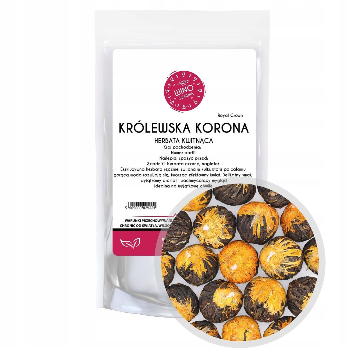 Herbata kwitnąca czarna Królewska Korona - Royal Crown - 1kg 31.00