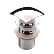 Korki do umywalek - Korek click - clack kwadratowy z przelewem - miniaturka - grafika 1