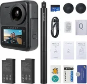 Kamery sportowe - Kandao QooCam 3 360° Action Camera - Travel Combo - miniaturka - grafika 1