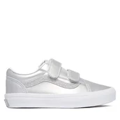 Buty dla dziewczynek - Tenisówki Vans Old Skool V VN000CYA7VF1 Srebrny - miniaturka - grafika 1