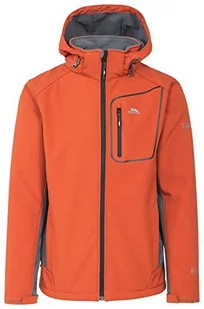 Trespass Strathy II męska kurtka softshell, wodoszczelna, ze zdejmowanym kapturem, pomarańczowa, s - Kurtki męskie - miniaturka - grafika 1