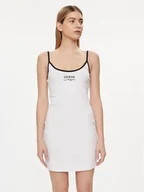 Sukienki - Guess Sukienka codzienna E4GK00 KBP41 Biały Slim Fit - miniaturka - grafika 1