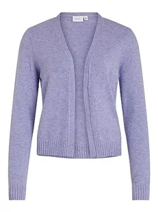 Vila Women's VIRIL Short L/S Knit kardigan-NOOS kurtka dzianinowa, Sweet Lavender/szczegóły: melanż, XXL, Sweet Lavender/Szczegóły: melanż, XXL - Swetry damskie - miniaturka - grafika 1