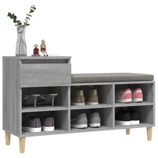 Lumarko Szafka na buty, szary dąb sonoma, 102x36x60 cm - Szafki na buty - miniaturka - grafika 5
