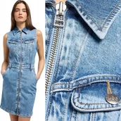 Sukienki - Lee UNIONALL DRESS Core Memory TRAPEZOWA JEANSOWA SUKIENKA BEZ RĘKAWÓW M - LEE - miniaturka - grafika 1