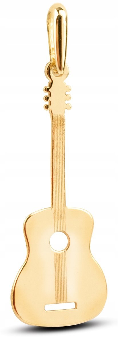 KLASYCZNA ZŁOTA ZAWIESZKA GITARA AKUSTYCZNA GUITAR 14KT 585