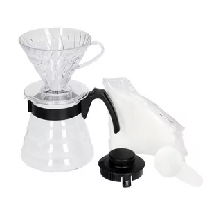 Hario Zestaw do zaparzania kawy DRIPPER AND POT WHITE V60 - Zaparzacze i kawiarki - miniaturka - grafika 2