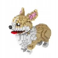 Klocki - KLOCKI ZESTAW Model Psa Welsh Corgi Pembroke 950 Elementów DOG - miniaturka - grafika 1