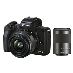 Canon EOS M50 Mark II body + EF-M 15-45mm IS STM +55-200mm IS STM - Aparaty Cyfrowe - miniaturka - grafika 1