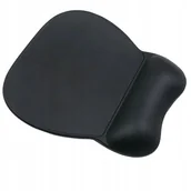 Podkładki pod mysz - Ergonomiczna podkładka pod mysz i nadgarstek żelowa Eco skóra duża antypośl - miniaturka - grafika 1