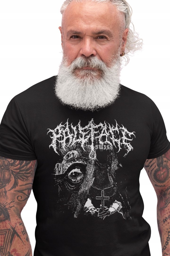PALEFACE SWISS KOSZULKA MĘSKA CZARNA T-SHIRT nu metal metalcore punk M