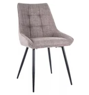 Krzesła - Krzesło Klif Bjorn Czarny / Beż 34 - miniaturka - grafika 1