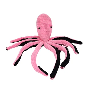 Maskotka Ośmiornica Handmade Różowa 63 cm – Szydełkowa Przytulanka - Maskotki i pluszaki - miniaturka - grafika 1