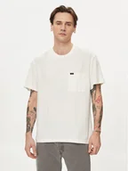 Koszulki męskie - Lee T-Shirt 112342986 Écru Regular Fit - miniaturka - grafika 1