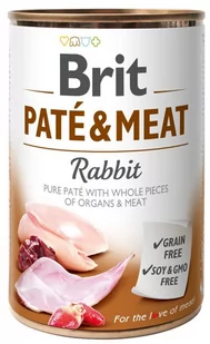 BRIT PATE & MEAT RABBIT 400g - Mokra karma dla psów - miniaturka - grafika 1