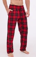 Piżamy męskie - Męskie spodnie piżamowe w kratę 691/54, Kolor czerwono-czarny, Rozmiar M, Cornette - Intymna - miniaturka - grafika 1