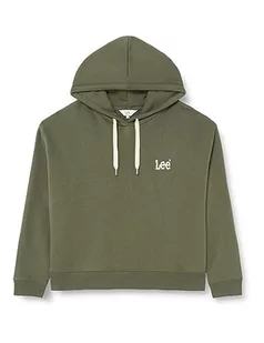 Lee Essential Hoodie damska bluza z kapturem, zielony, M - Bluzy damskie - miniaturka - grafika 1