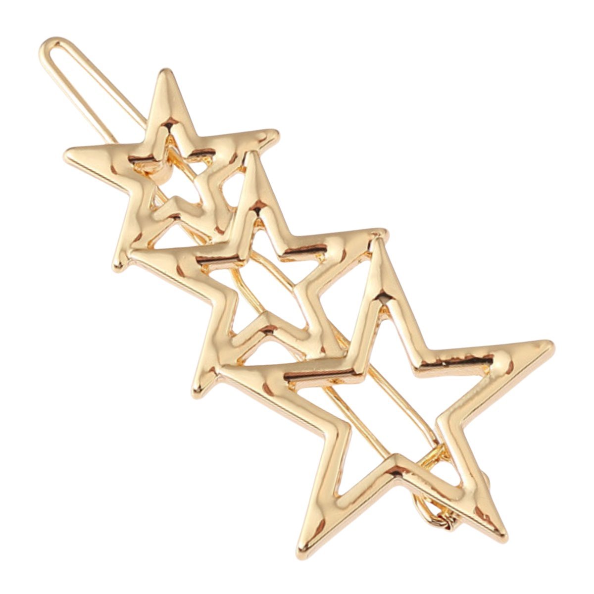 Spinka Wsuwka Złota do Włosów Ozdobna Gwiazdki Metalowa Lekka i Wytrzymała
