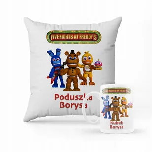 Zestaw Poduszka + Kubek Z nadrukiem Five Nights at Freddy's (2023) Horror 7 - Gadżety dla niej i dla niego Zestaw Poduszka + Kubek Z nadrukiem Five Nights at Freddy's (2023) Horror 7 - Gadżety dla niej i dla niego - miniaturka - grafika 1