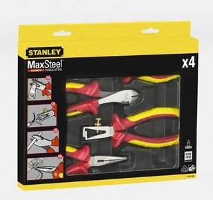 Stanley Zestaw szczypce MaxSteel VDE - 4 sztuki 4-84-489 - Kombinerki i obcęgi - miniaturka - grafika 2