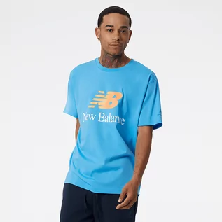 Koszulki męskie - Koszulka New Balance MT21529VSK – niebieska - grafika 1