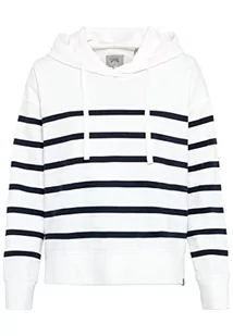 Camel Active Womenswear Damska bluza z kapturem 309383/1F65, niebieska (Night BlueStriped), M, Night Bluestriped, M - Bluzy damskie - miniaturka - grafika 1