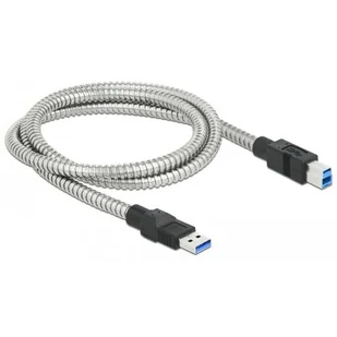 Delock USB-B 1.0m metalowy 86778 - Kable USB - miniaturka - grafika 1
