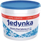 Farby wewnętrzne - Farba Jedynka Śnieżnobiała 10 l + 10% GRATIS - miniaturka - grafika 1