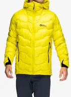 Kurtki narciarskie - Kurtka puchowa Jack Wolfskin Alpspitze Down Hoody - firefly - miniaturka - grafika 1