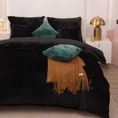 Pościel - Czarna Pościel MIŚ Z Mikrofibry 140x200 Cozy - miniaturka - grafika 1